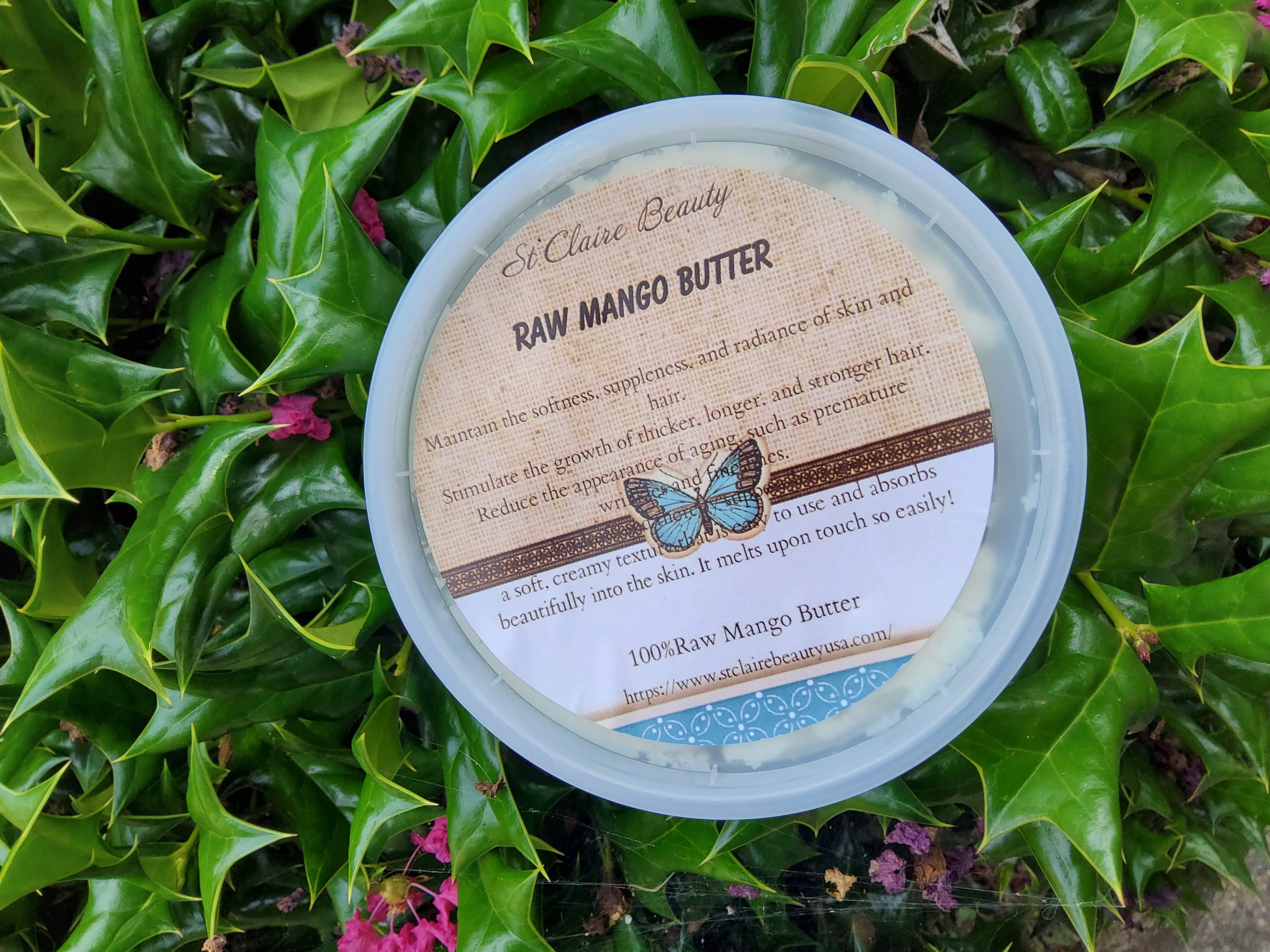 Unrefined Raw Organic Mango Butter.