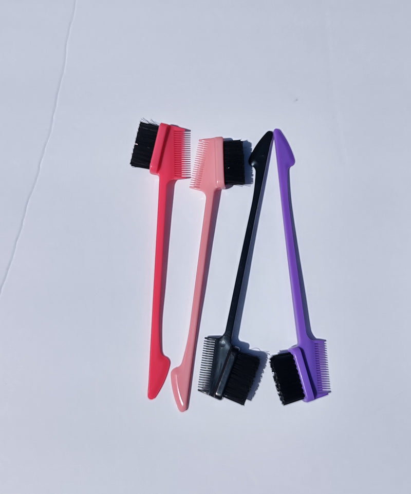 3-in-1 Double-Sided Edge Control Hair Brush